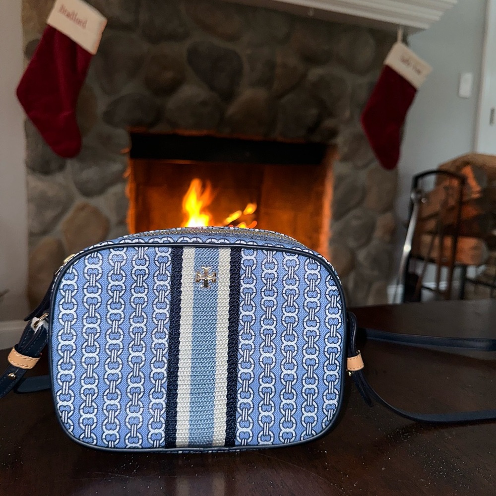 Tory Burch Gemini Link Crossbody Bag - Blue